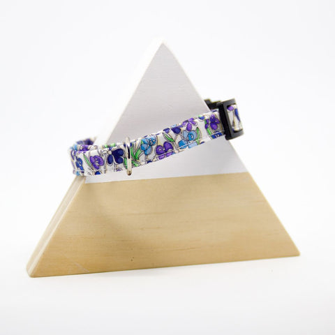 Designer Cat Collar - Lilac Floral