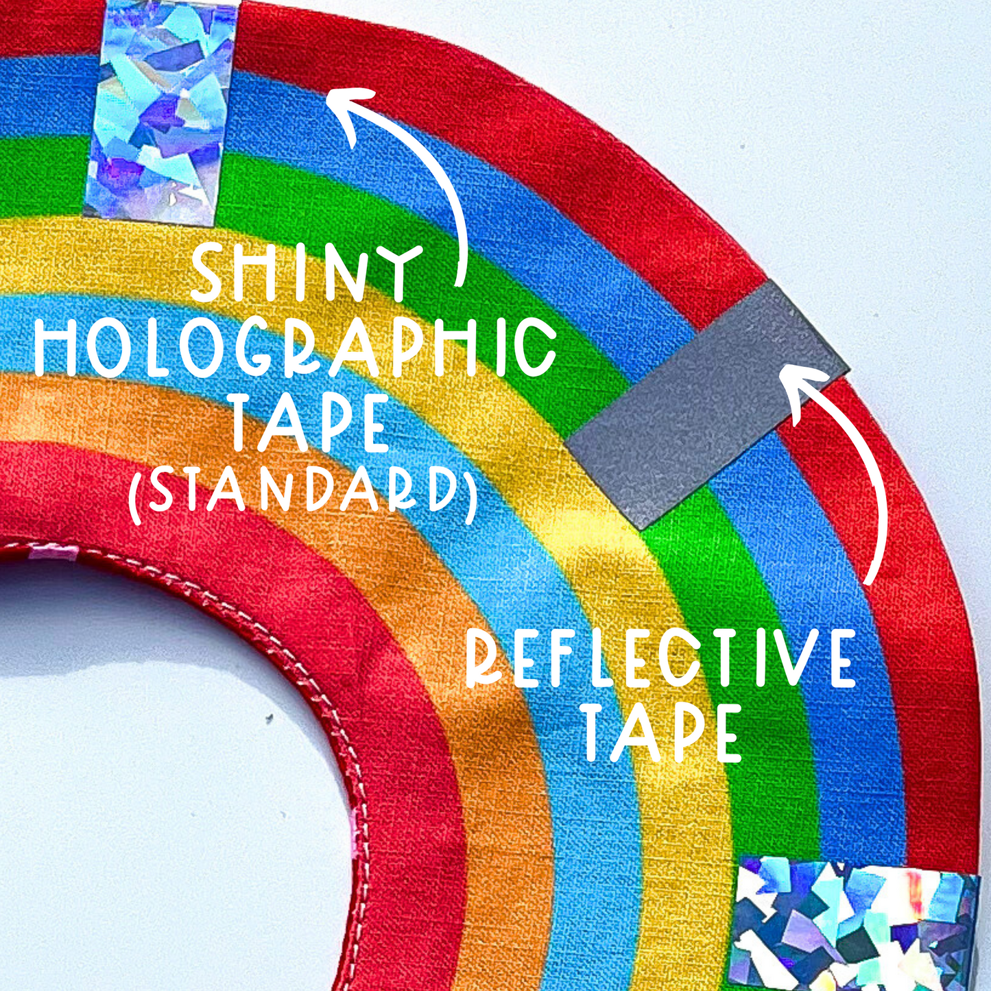 SECONDS-Cat Scrunchie with Reflective tape